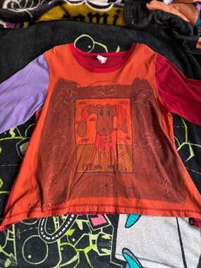 Colors artwear y2k dog 100% cotton shirt READ